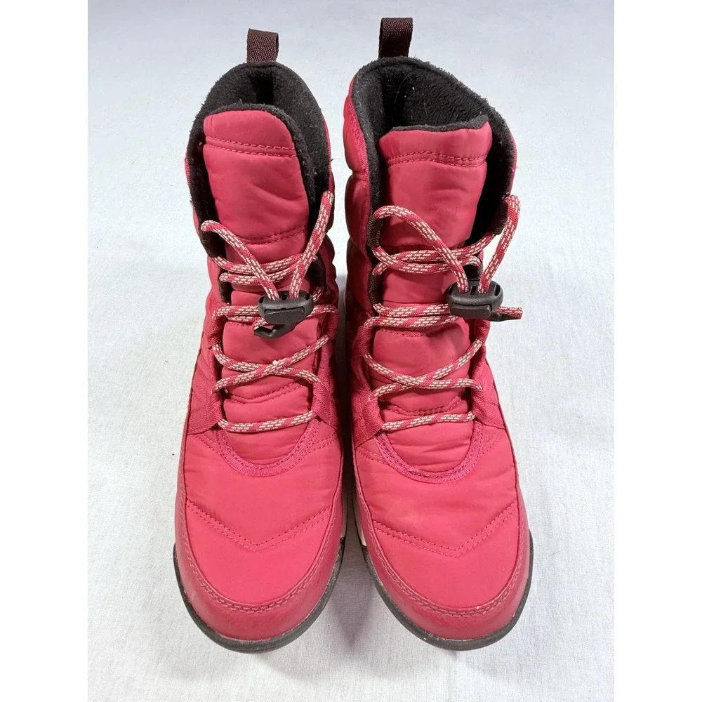 Sorel Whitney II Winter Boots Women Sz 6 Pink Insulated Waterproof Comfort Warm